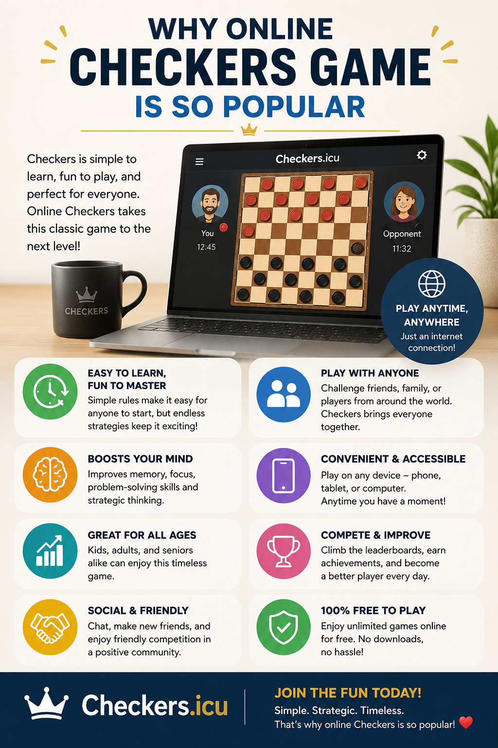 Checkers game popularity